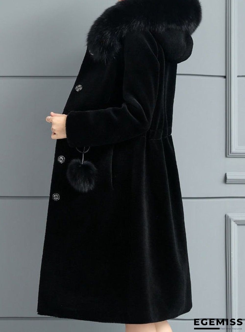 New ins women's medium and long imitation mink coat | EGEMISS