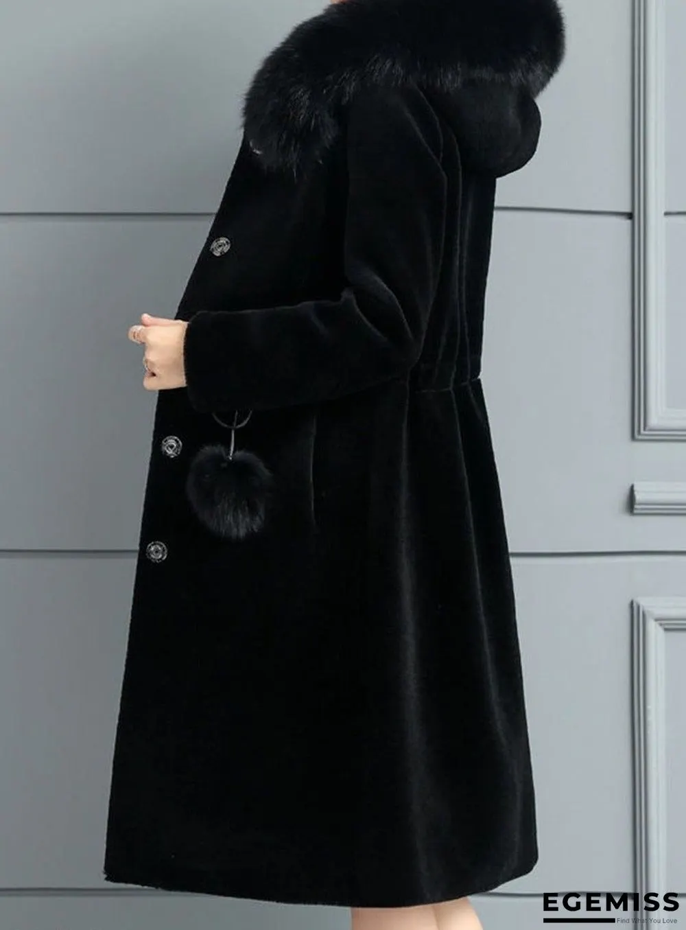 New ins women's medium and long imitation mink coat | EGEMISS