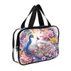 DIY Diamond Art Rhinestone Makeup Bag Crystal Transparent PVC Storage Pack Kit