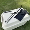 Foldable Cooler Stand Portable Storage Bin Ice Bucket Holder Trash Bag Bracket