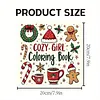 3PCS Christmas Coloring Book Set Mindfulness Art Books for Adults 