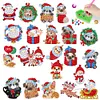 2PCS Gem Art DIY Craft Kit Diamond Painting Sticker (Christmas Creatures)