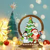 >SALE<Wooden Christmas Table Top Diamond Painting Ornament Kits Xmas Home Decor (F)