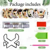 8PCS Diamond Painting Acrylic Critters in the Hole Coaster Kit with Holder