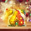 (US Local)Double Sided Special Shape Pear House Diamond Painting LED Light Ornaments