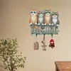 Wooden Cat Diamond Art Hanging Hook Rail Diamond Painting Art Craft Wall Hooks