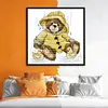 Teddy Bear-14CT Stamped Cross Stitch Kit(21*21cm)