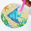 8pcs DIY Anti Slip Sea living Coasters Stackable Creative for Tabletop Protection