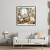 Cottage - 14CT Stamped Cross Stitch - 50*50cm