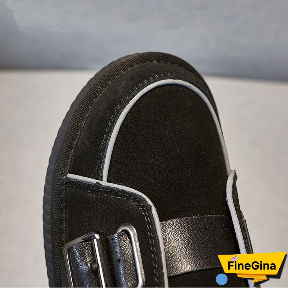 Casual Fashion Cloth With Soft Nap Flats Snow Boots Shoes