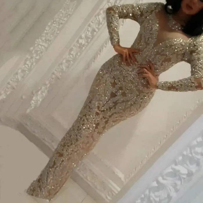 Brownm Brownm Autumn And Winter New Women's Decoration V-Neck Hot Long Sleeves To Repair Sexy Long Dress Evening Dress
