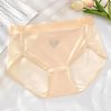 Men's ice silk sexy mesh high slit briefs