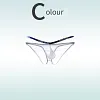 Sexy big pouch side hollow ice silk ultra-thin briefs