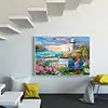 （Big Size）Seaside Lighthouse-Full Round Diamond Painting 60*50cm