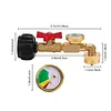 QCC1 Propane Refill Elbow Adapter with ON/Off Control Valve Fill 1 Lb Tanks