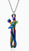 18K Gold-Plated | Elegant Couple Hug Heart Pendant Necklace Romantic Jewelry Gift for Women