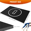 [US Local Warehouse] Wrestling Mat 10ft X 6.6ft Jiu Jitsu Mats Judo Mat with 3cm Thickness for PE Training Yoga BJJ MMA Grappling Boxing Martial Art (Black)