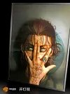3D Decorative Paint of Light Guide Transformation Eren Yeager with LED - Attack On Titan Decorative Painting - Mystical Art Studios