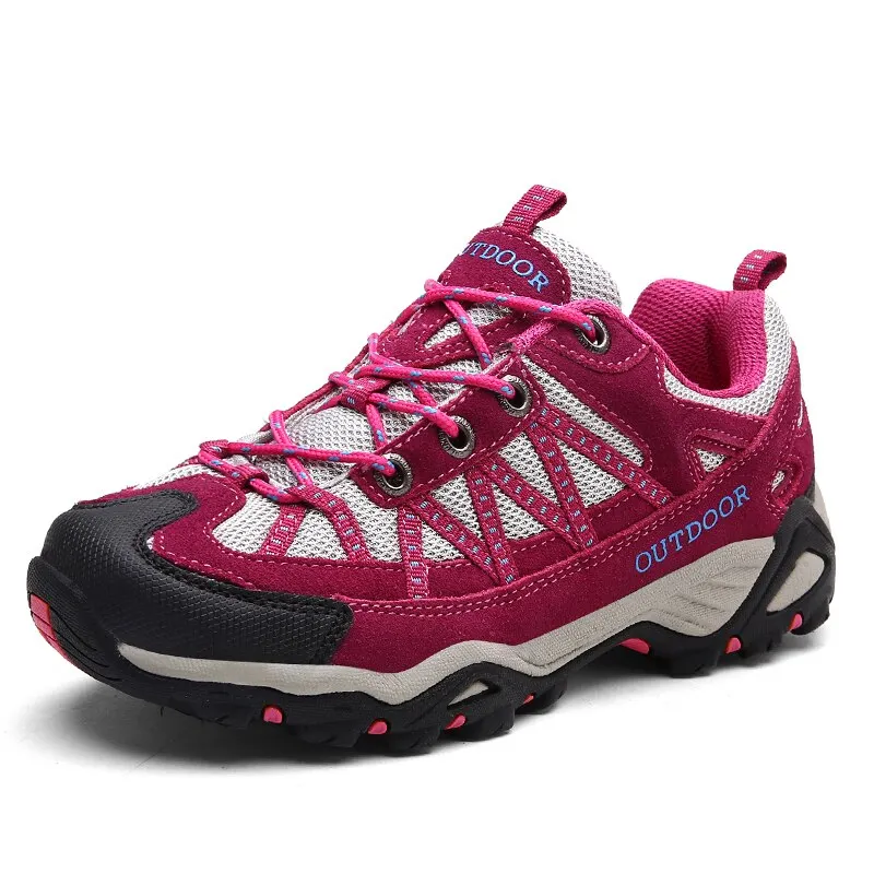 Unisex Outdoor Sneakers Wear-resistant Hiking Shoes For Men Women Non-Slip Tactical Climbing Shoes Breathable Trekking Sneakers