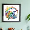 Butterfly And Rainbow - 18CT Stamped Cross Stitch 25*25cm/9.84*9.84in