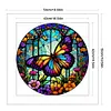Butterfly - 14CT Counted Cross Stitch 40*40cm/15.75*15.75in(glass painting cross stitch)