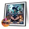 (US Local)Girl 5D DIY Full Round Drill Big Size Diamond Painting Kit Home Decor Art Craft 50x50cm