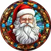 【Limited Stock Sale】Santa Claus Glass Painting-Paint by Numbers Acrylic Painting 40*40CM