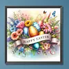 >SALE<5D DIY Full Round Drill Diamond Painting Happy Easter Kit Home Decor Art 30x30cm