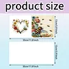 6pcs Diamond Painting Bee Greeting Card with Envelope for Family Friends Holiday Gift Congratulations
