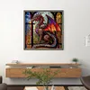 Stained Glass Dragon-11CT Counted Cross Stitch Kit(40*40cm)