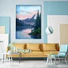 Diamond Painting-DIY Full Round Drill Mountain Lake