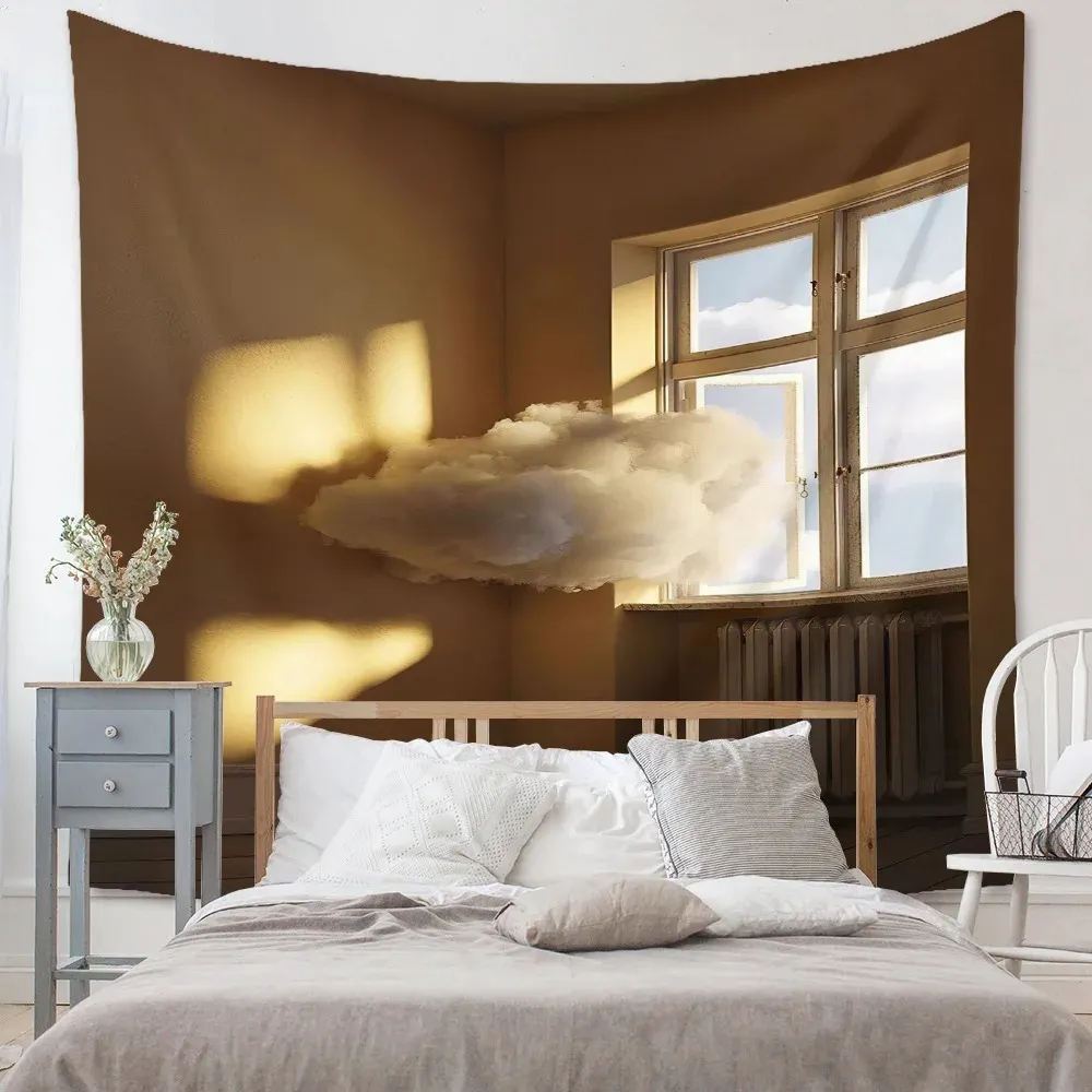 Nigikala scenery wall background cloth Nordic theme home decoration hanging cloth living room bedroom dormitory tapestry 230x150cm
