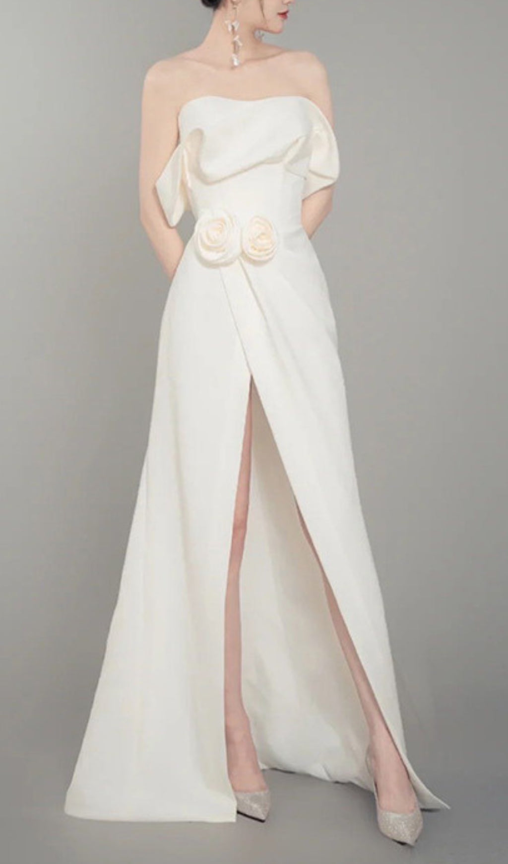 Ameya Flower Embellished Maxi Dress Flowering Girl