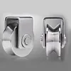 2Pcs V Type Groove Wheel Stainless Steel Gate Roller Wheel for Gym Equipment