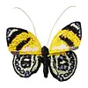 DIY Embroidered Butterfly Brooch Embroidery Butterfly Lapel Pin Clothes Decoration for Backpack Pants T-Shirt Jacket Bags Dress Jeans
