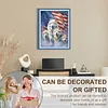 (US Local)Wolf  Flag-11CT Stamped Cross Stitch Kit(45x60cm)