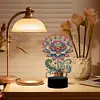 Gorgeous Flower Diamond Painting Night Light 5D DIY Diamond Painting Lamp (Flower A)