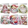 6Pcs Diamond Painting Christmas Greeting Cards Congratulations Cards & Gifts