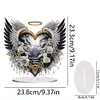Acrylic Special Shaped Double Sided Effect Gate of Heaven Rose Wings Diamond Painting Desktop Decoration Rhinestones Ornament Kit