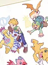 Main Characters of Digimon & Digimon Monsters & Digivice Decorative Painting - Digimon - Xingkong Studio