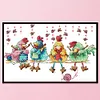 Chick Knitting Sweater - 11CT Stamped Cross Stitch 52*35cm/20.47*13.78in
