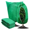Plant Covers with Drawstring Winter Frost Cloth Bags Wraps for Outdoor Garden