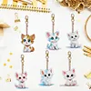 DIY Cute Pet Kitten-6Pcs Diamond Painting Keychain (Double-Sided)