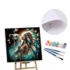 (US Local)Paint By Numbers Kit On Canvas DIY Oil Art Girl Picture Home Wall Decor40x40cm