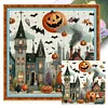 (Multi-Style) Halloween House-11CT Stamped Cross Stitch 50*50cm/19.69*19.69in