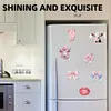 12PCS DIY Diamond Art Refrigerator Sticker Kits for Home Decor (Bow Tie)