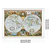 (Big Size)[Brand]World Map - 11CT Stamped Cross Stitch - 90*66cm - Still Life