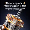 Tire Inflator 120 PSI Portable Air Compressor with LED Light Cordless Bike Pump