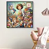 (US Local)Sewing 5D DIY Full Round Drill Big Size Diamond Painting Craft Home Decor 50x50cm