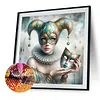 Diamond Painting-5D Full Round Drill Clown(40*40 CM)